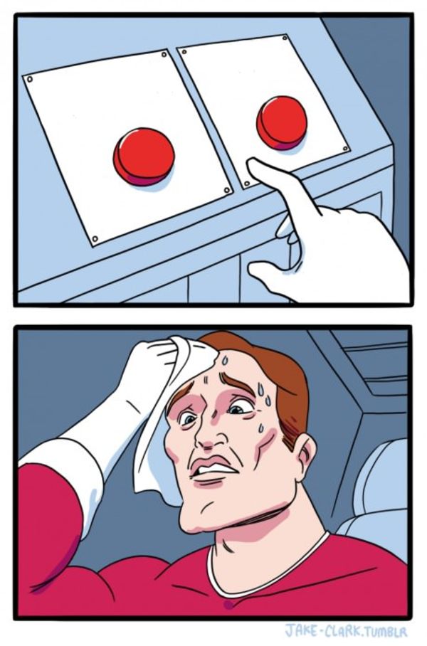 兩難按鈕 meme